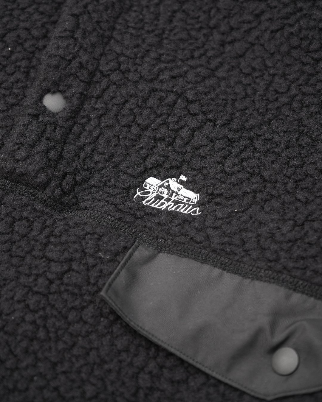 CLUBHAUS Polartec®︎ Fleece 1/4 Pullover - Black