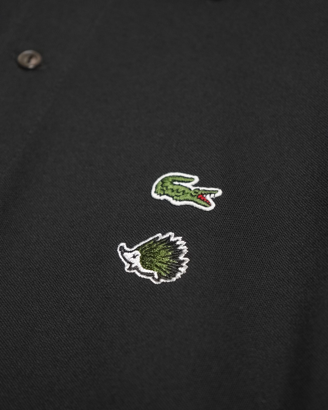 CLUBHAUS x Lacoste L.12.12 Light Polo - Black |