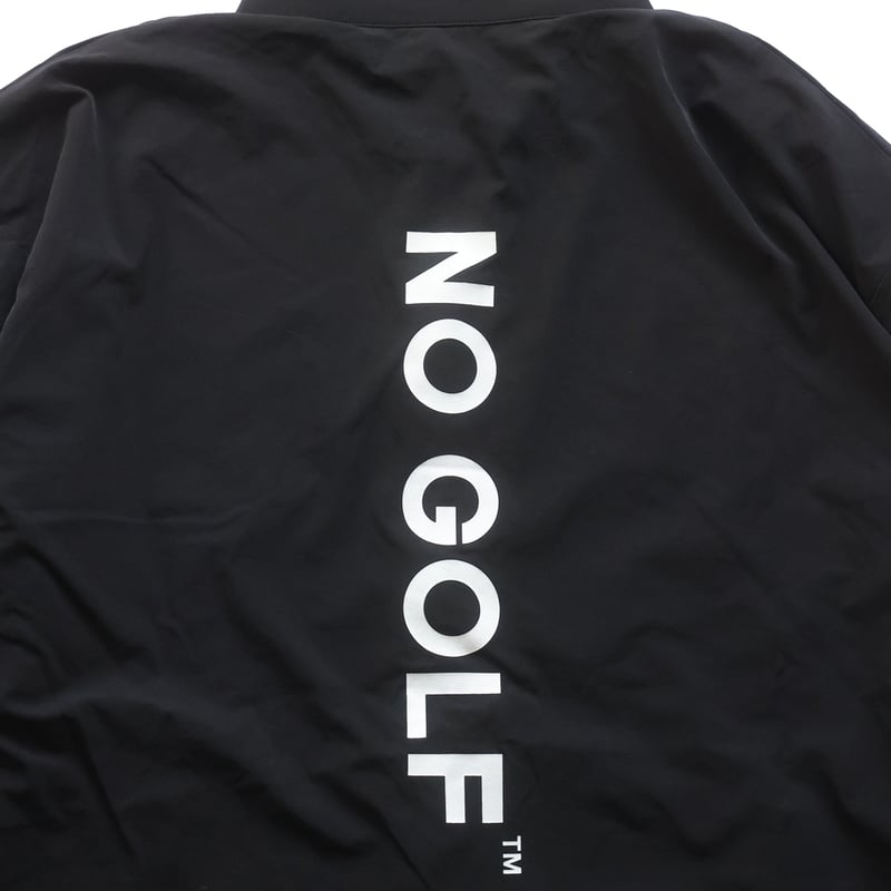 NO GOLF WINDBREAKER JACKET - Black | CLUBHAUS |