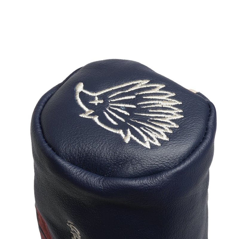 SSC x Clubhaus Barrel Headcover - Navy Leather