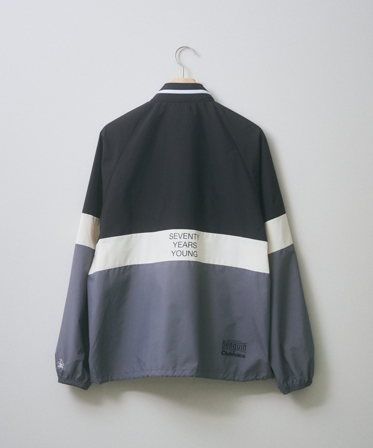 Penguin by CLUBHAUS 60' S Nylon Jacket - Black