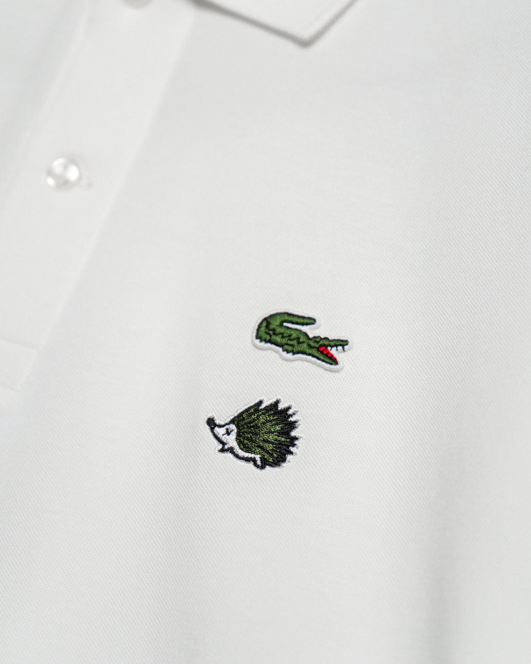 CLUBHAUS x Lacoste L.12.12 Light Polo - White |