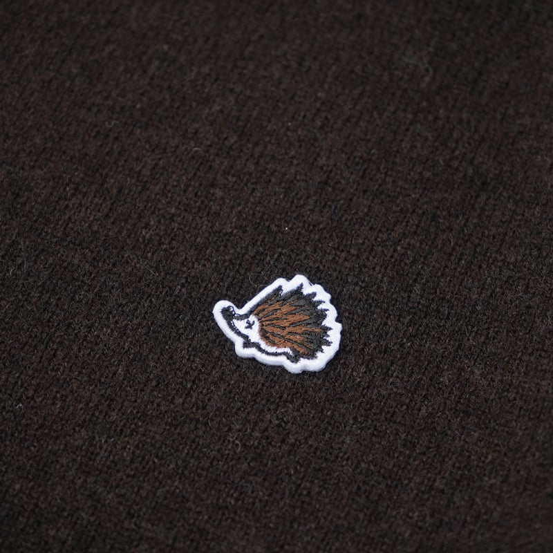 CLUBHAUS Lambs Wool Saddle Shoulder Sweater- Br