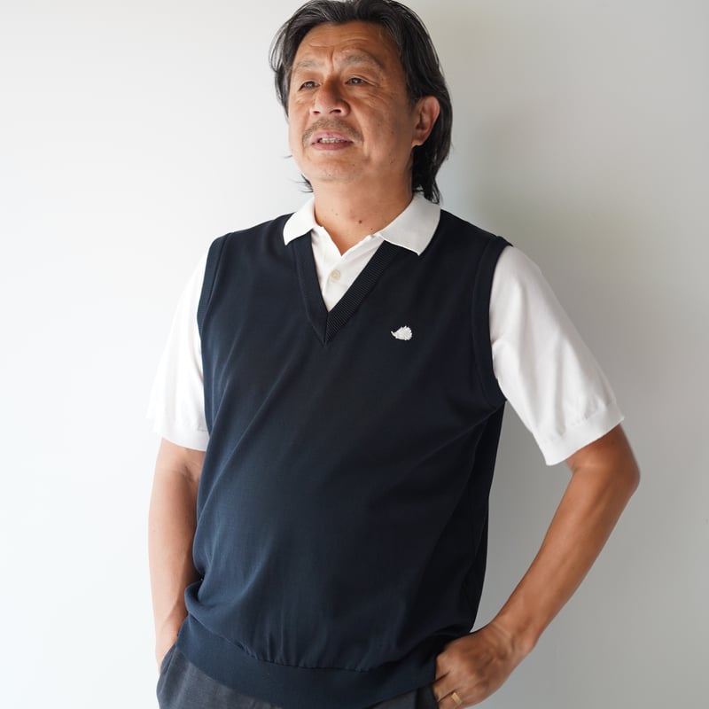 【新品】CLUBHAUS Fake layered Vest + Polo CLUBHAUS Fake layered Vest + Polo '25 - Navy/Wh