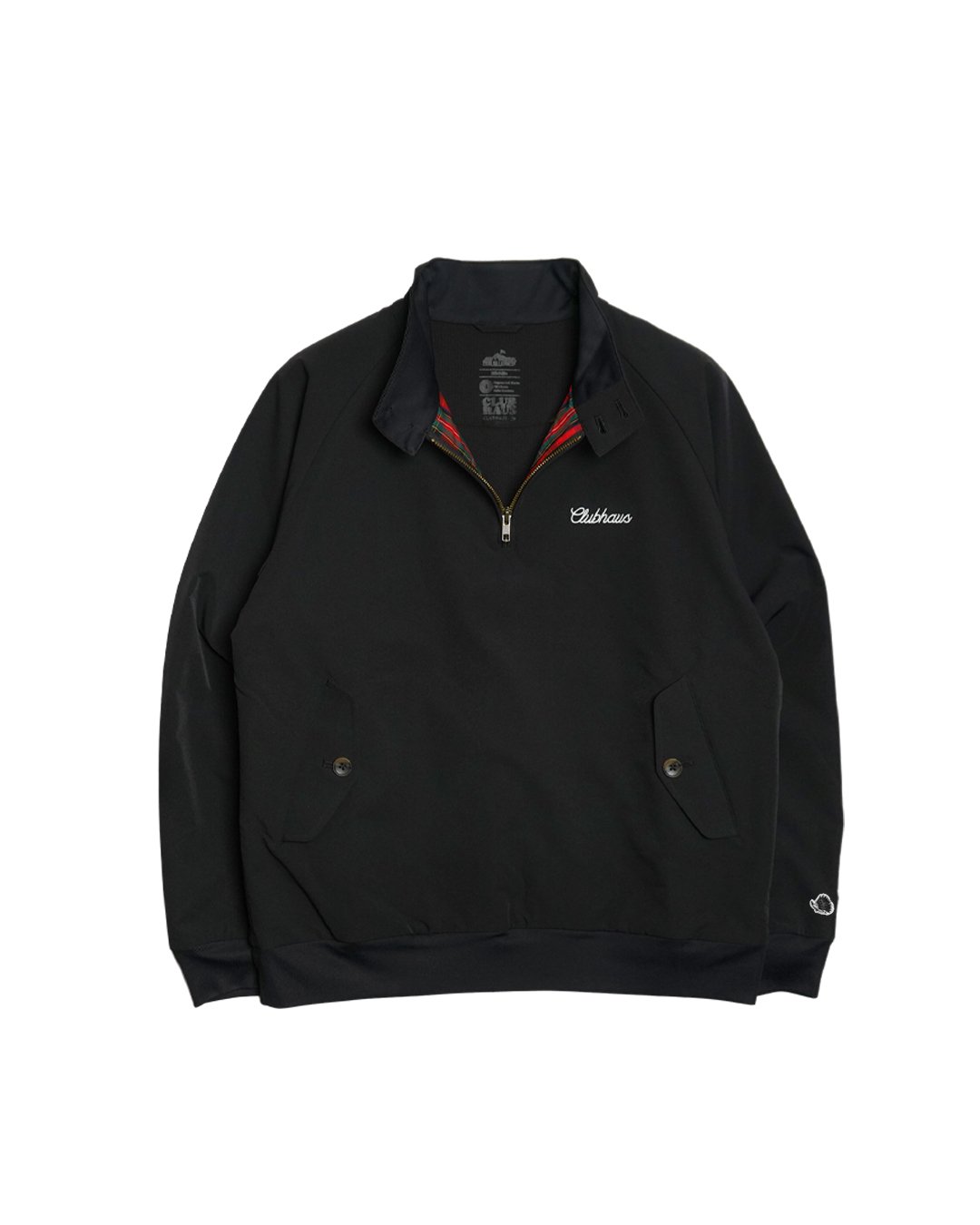 CLUBHAUS C9 1/4Zip Swingtop - Black | CLUBHAUS