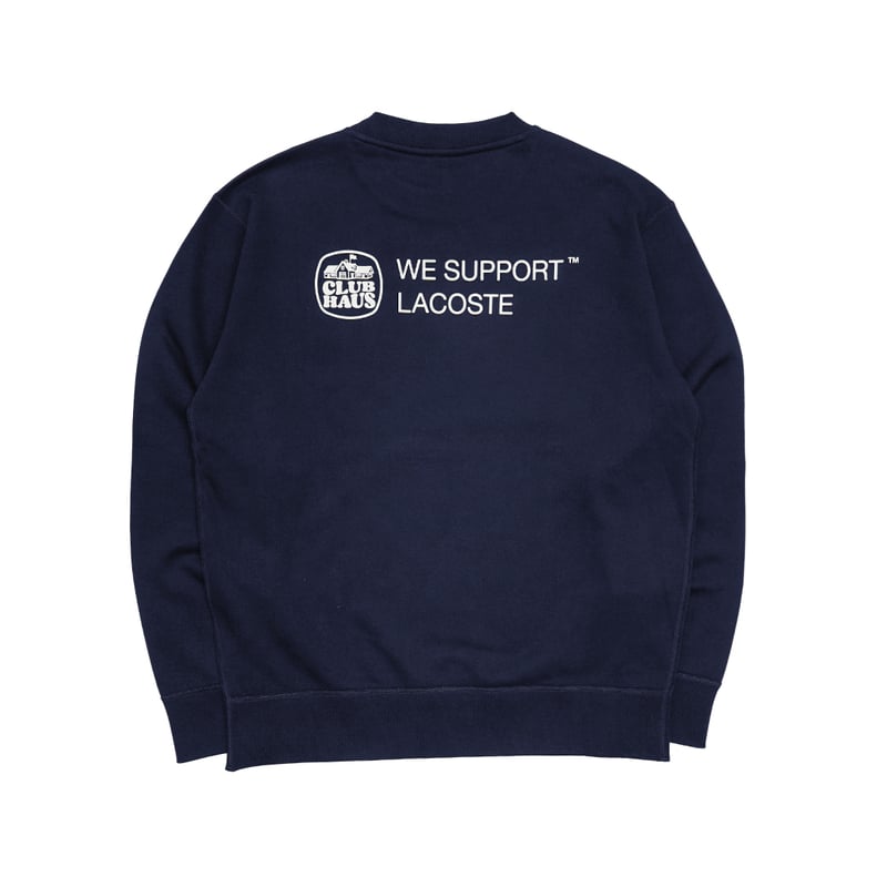 CLUBHAUS x Lacoste Crew Sweat - Navy | CLUBHAUS