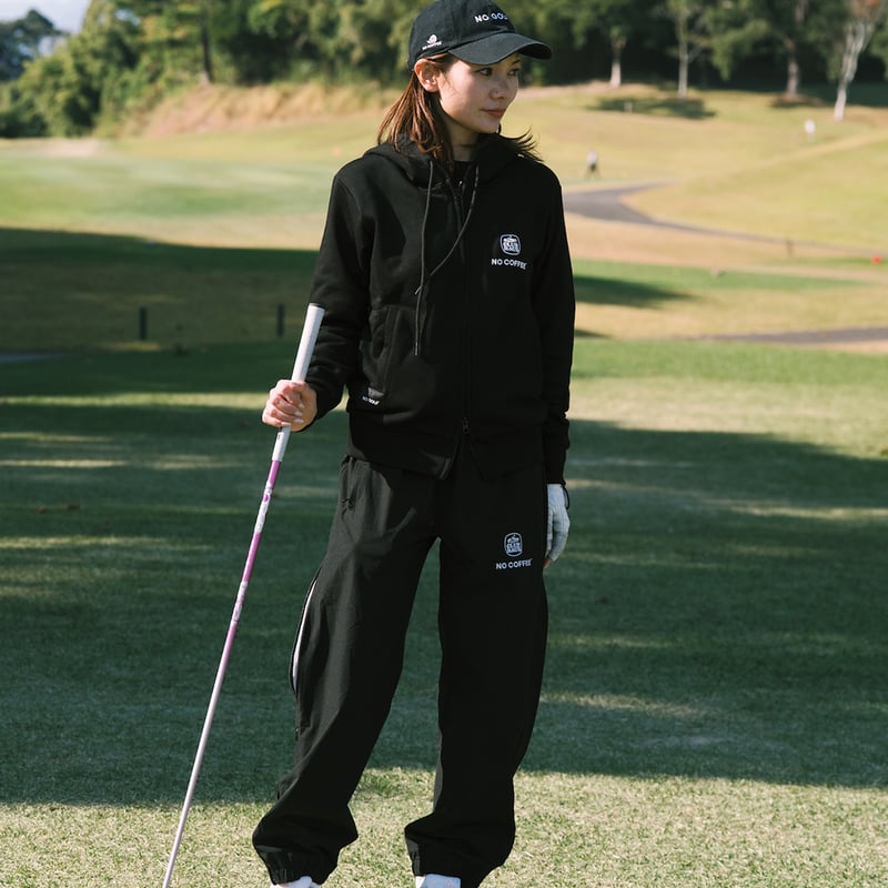 NO GOLF ZIP HOODIE - Black | CLUBHAUS | クラブハウス