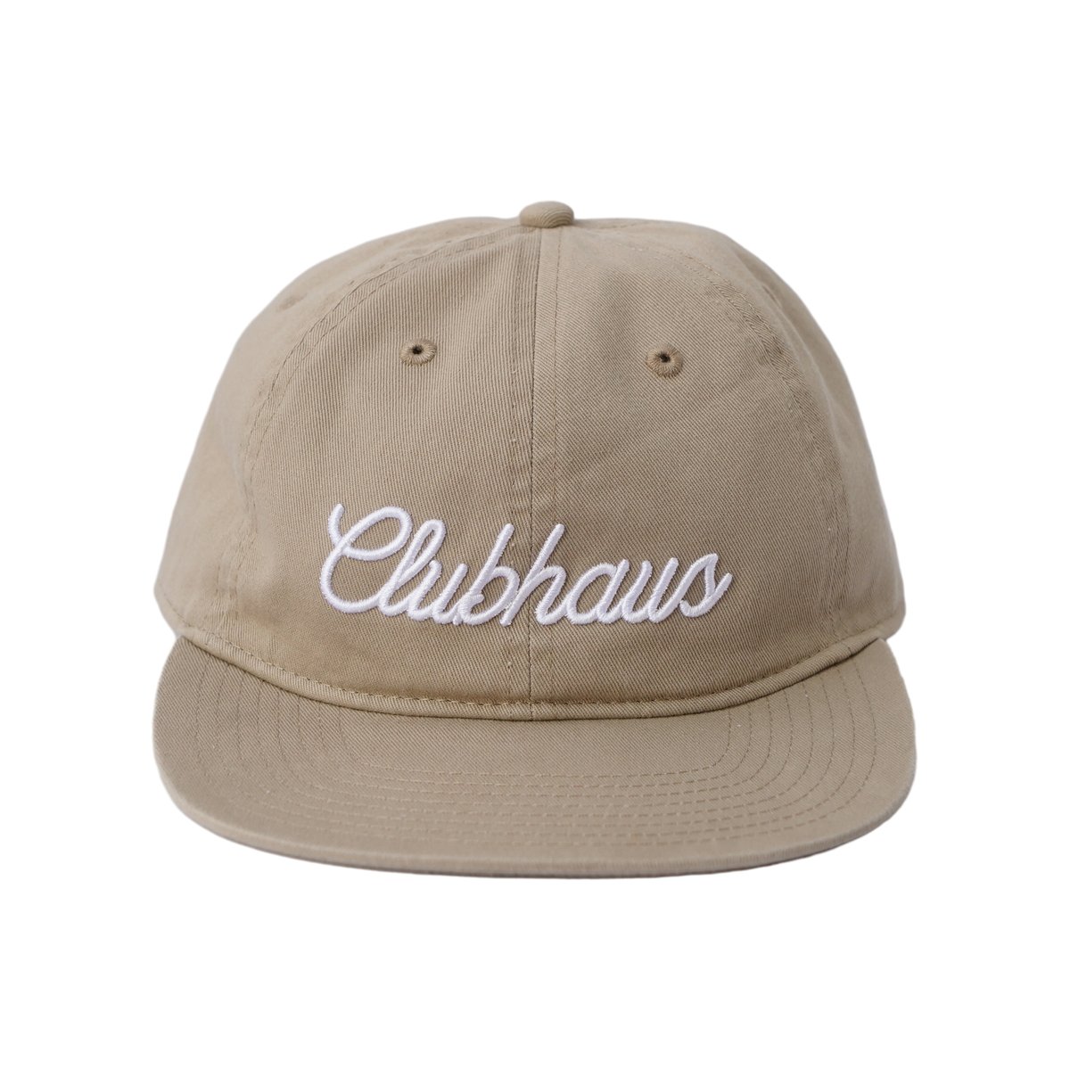 Clubhaus 3D Script Logo Cap - Khaki | CLUBHAUS