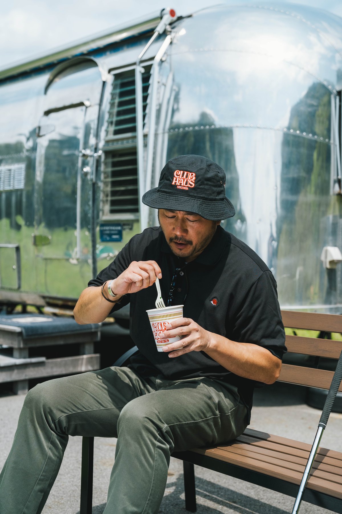 CupNoodle × CLUBHAUS BucketHat - Black | CLUBHA