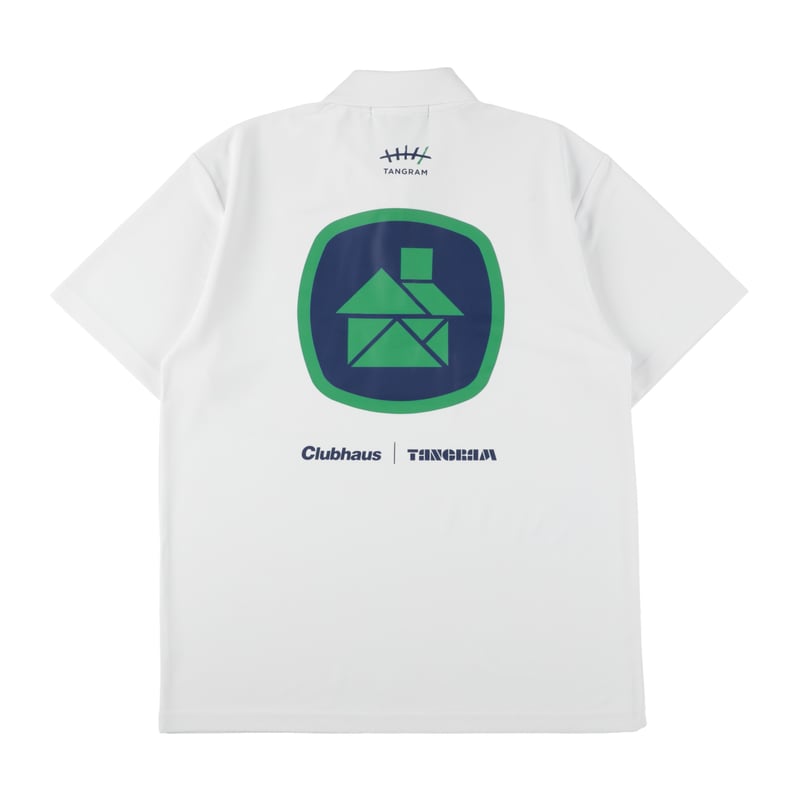 ○CLUBHAUS×TANGRAM 5th Anniv. Polo - White | CLU