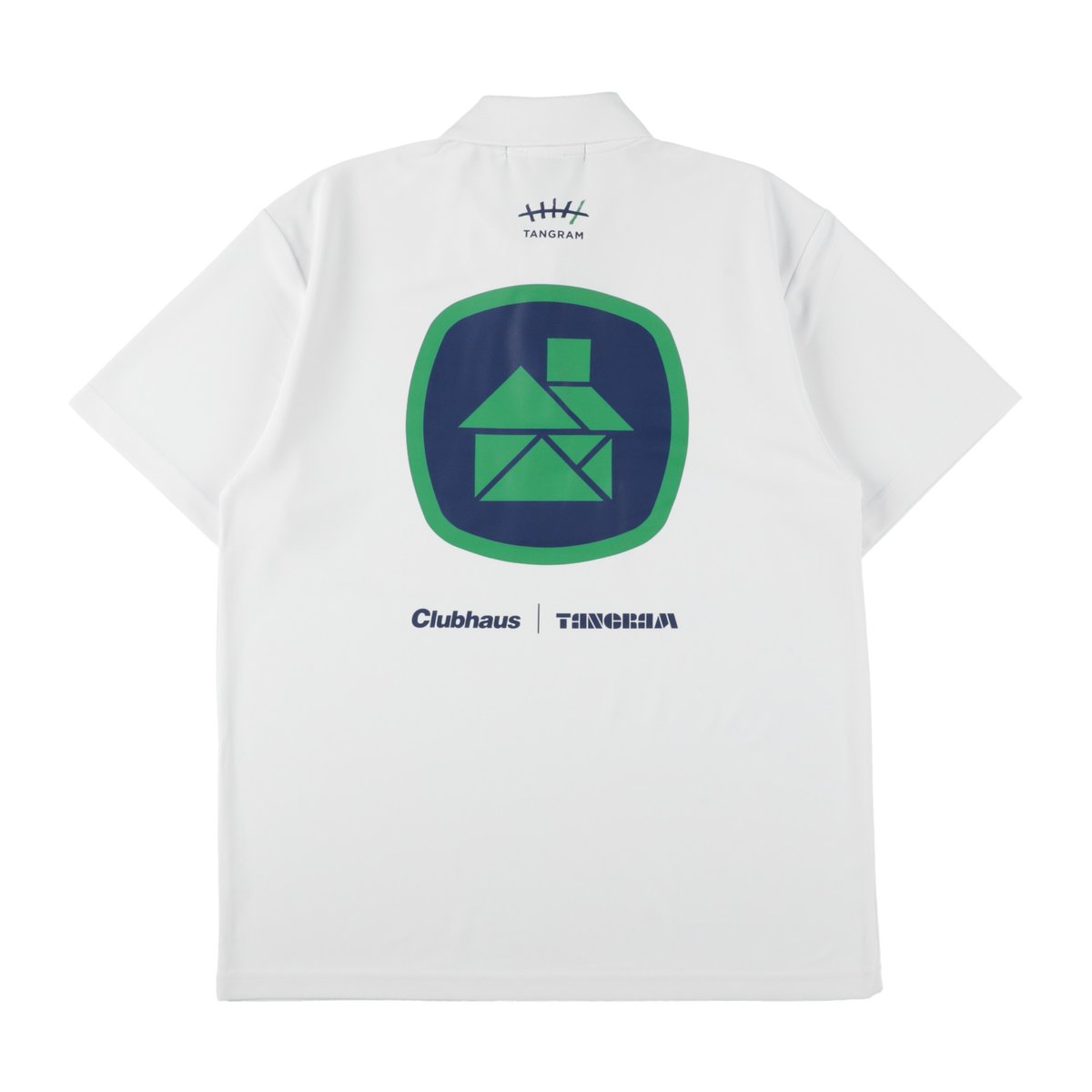 ○CLUBHAUS×TANGRAM 5th Anniv. Polo - White | CLU