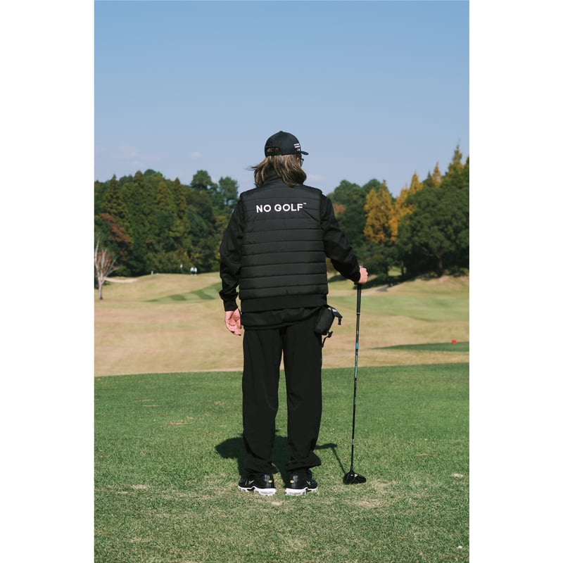 NO GOLF PADDED REVERSIBLE VEST - Black/White |