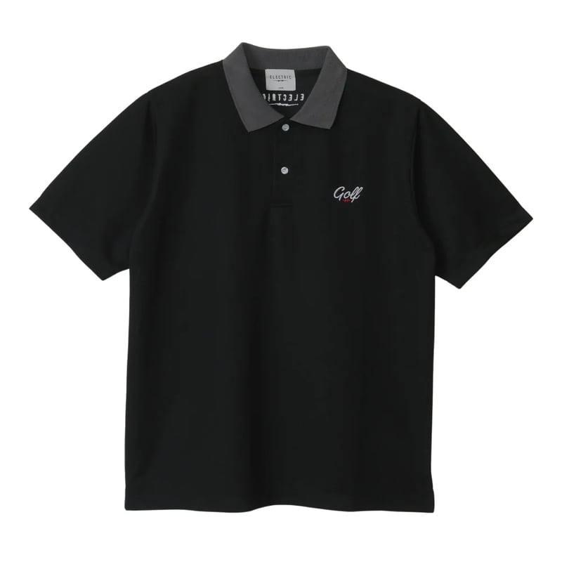 ELECTRIC One Point Golf Logo S/S Polo - Black | ELECTRIC One Point Golf Logo S/S Polo - Black |