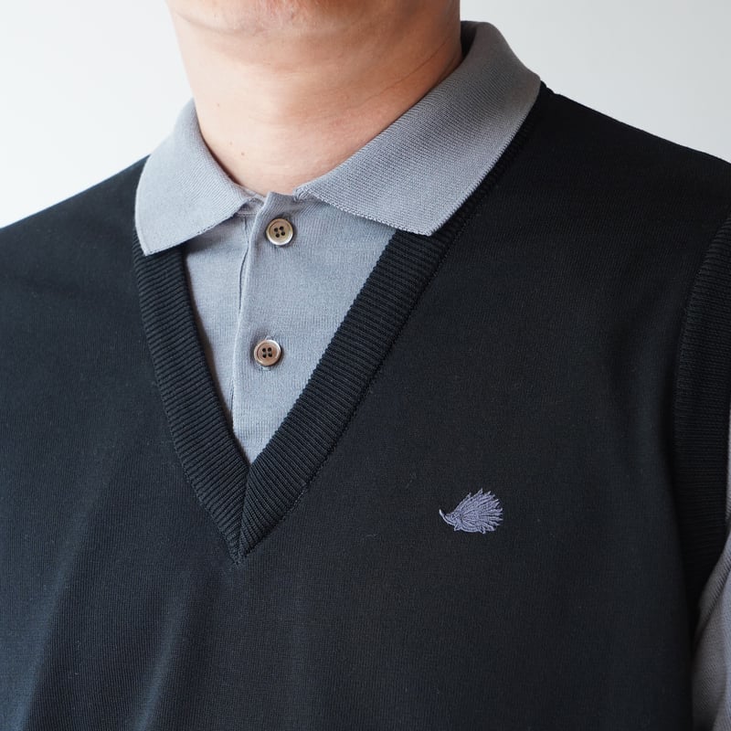 CLUBHAUS Fake layered Vest + Polo '25 - Black/G