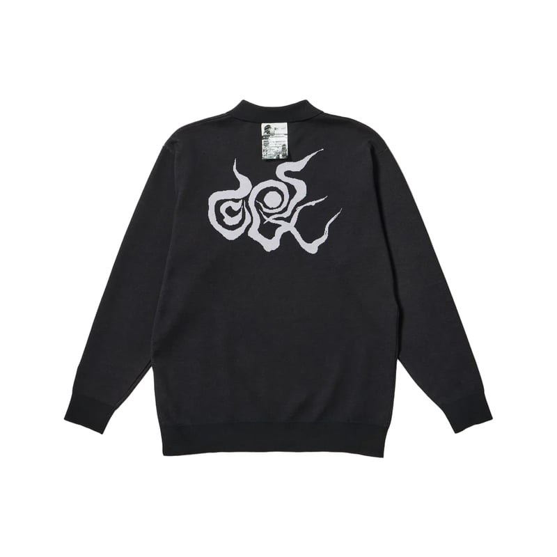 NEWERA Long Sleeve Knit Polo TARO OKAMOTO - Bla