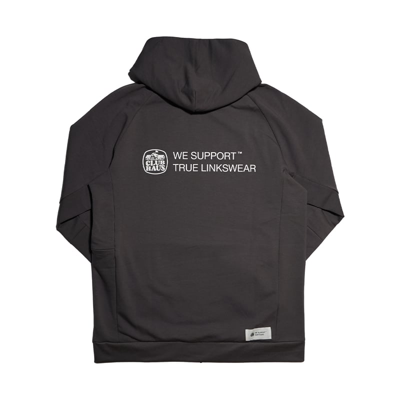 CLUBHAUS × TRUE Linkswear Hoodie - Charcoal | C