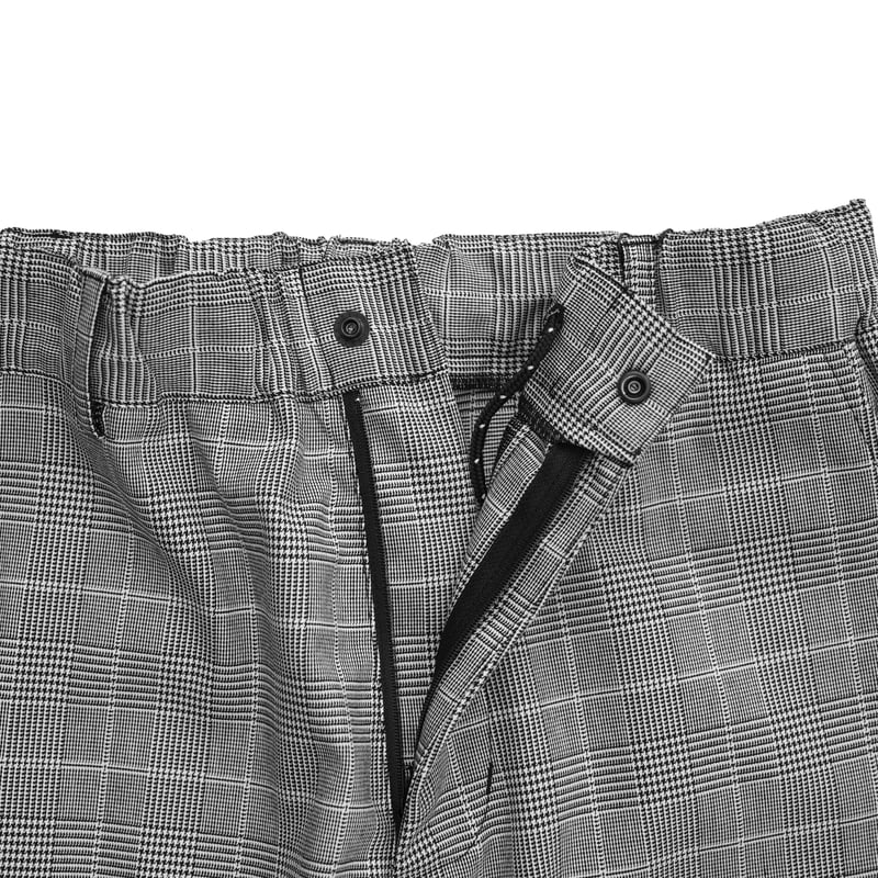 CLUBHAUS Center Press Easy Shorts - Glencheck |