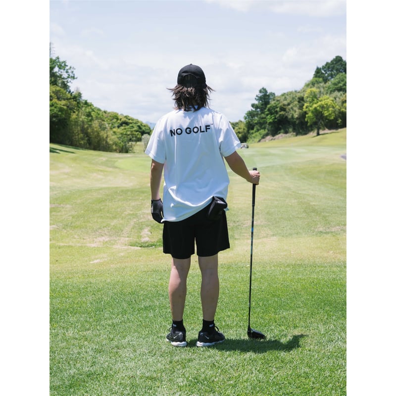NO GOLF HENRY NECK POLO SHIRT SS COOLMAX - Blac