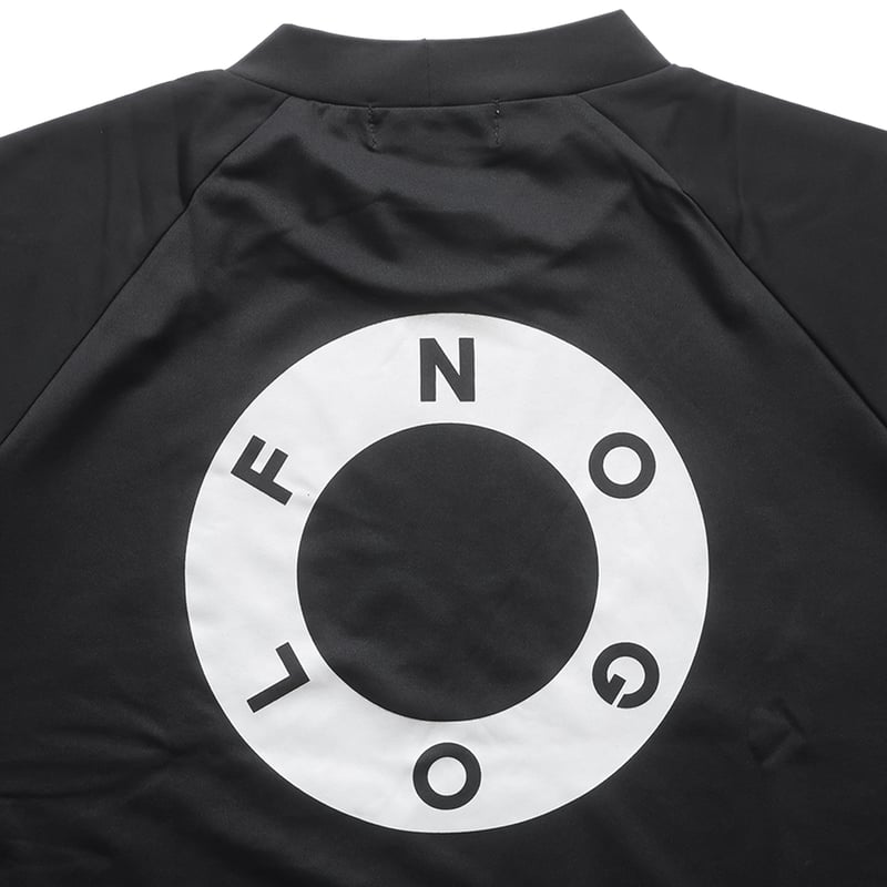 NO GOLF MOCK NECK SS COOLPASS - Black | CLUBHAU