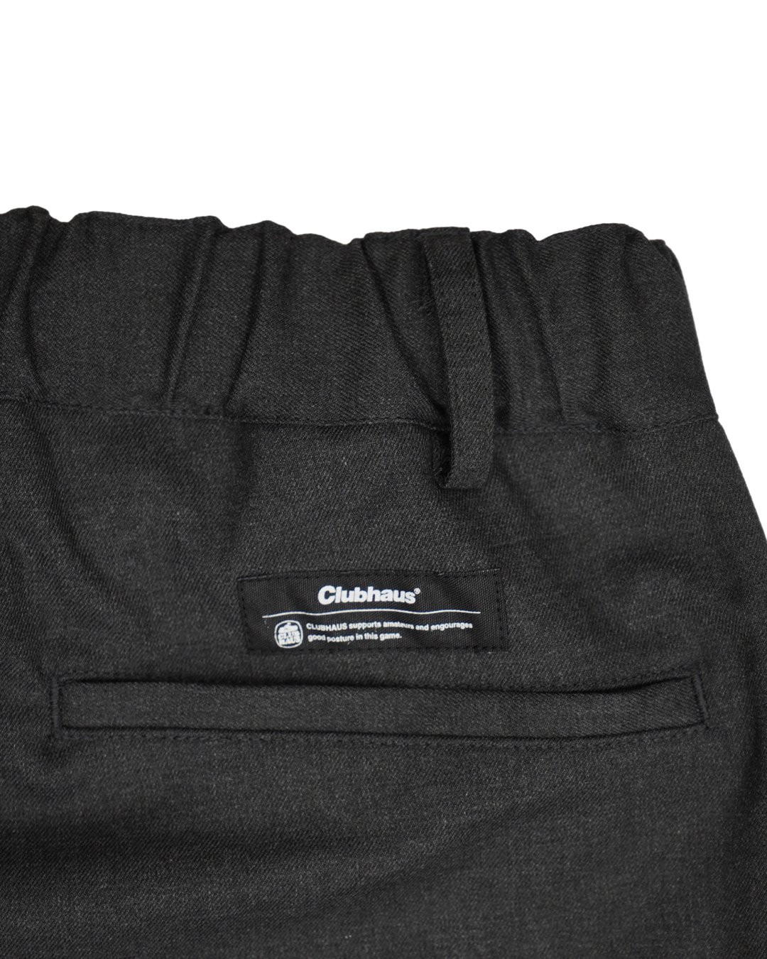 CLUBHAUS Center Press Easy Pants - Graphite | C