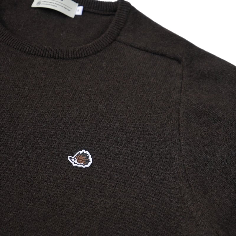 CLUBHAUS Lambs Wool Saddle Shoulder Sweater- Br