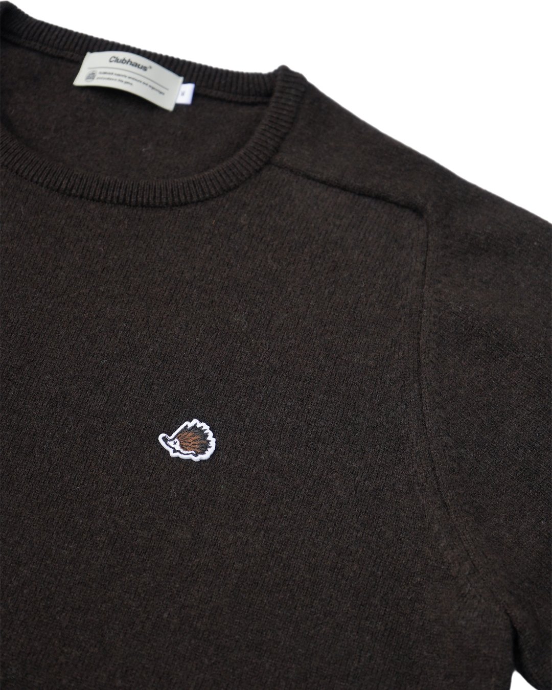 CLUBHAUS Lambs Wool Saddle Shoulder セーター CLUBHAUS Lambs Wool Saddle Shoulder Sweater- Br