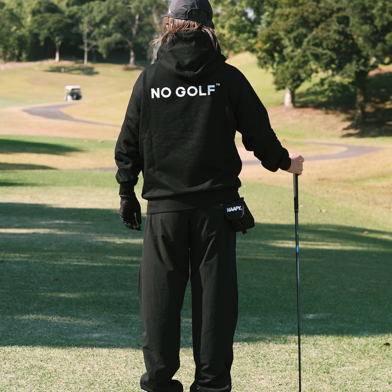 NO GOLF ZIP HOODIE - Black | CLUBHAUS | クラブハウス
