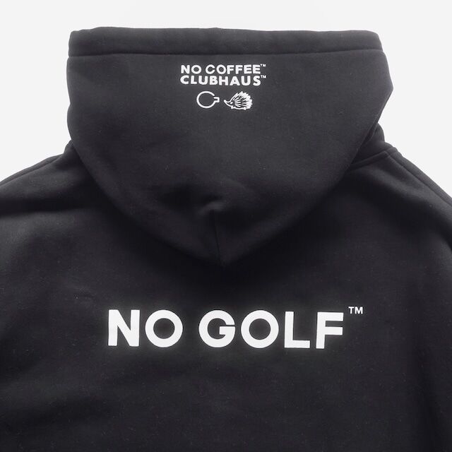 NO GOLF SWEAT HOODIE - Black | CLUBHAUS | クラブハウス