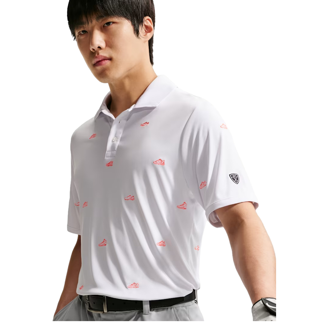 Nike Par Dri-FIT S/S Polo - College White/Hot L