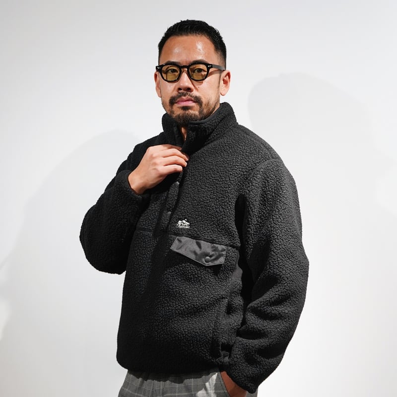 CLUBHAUS Polartec®︎ Fleece 1/4 Pullover - Black