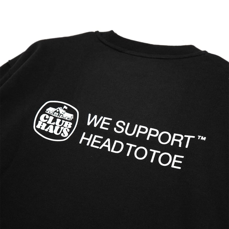 HllT × Clubhaus Crew Sweat Lite - Black | CLUBH