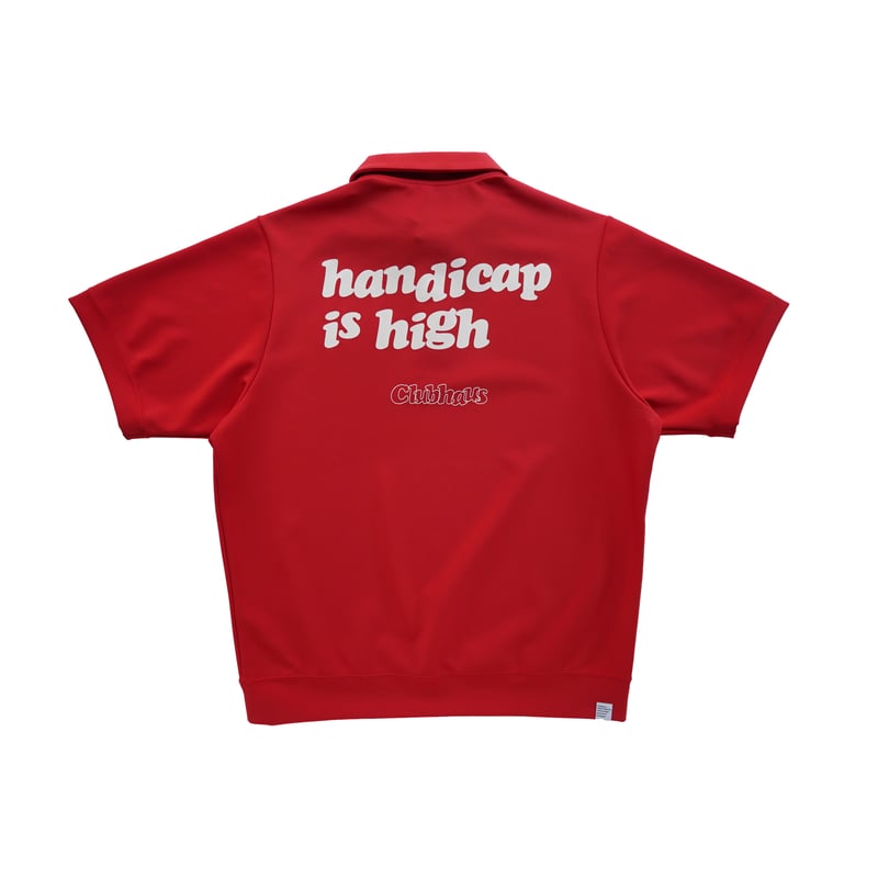 CLUBHAUS Active Polo “handicap is high”- Red |  