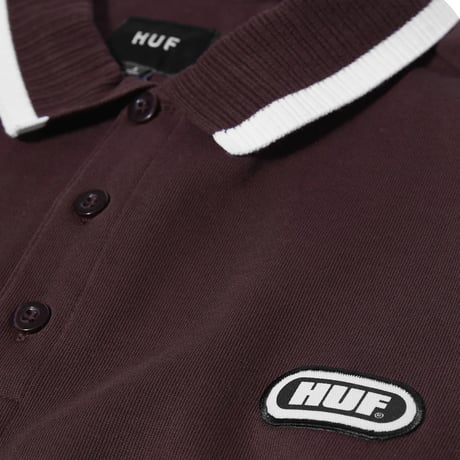 HUF Essex Polo Fleece - Eggplant