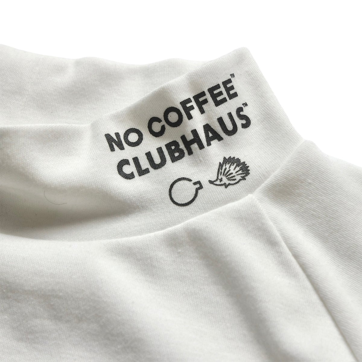 NO COFFEE × CLUBHAUS MOCKNECK S/S (M)