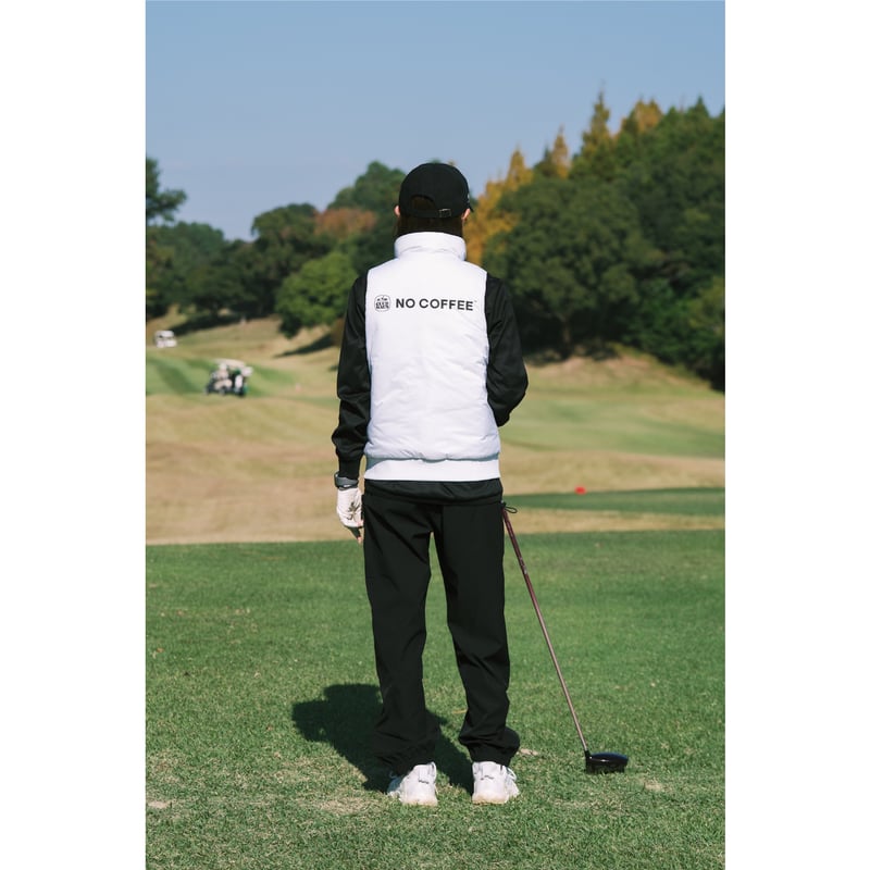 NO GOLF PADDED REVERSIBLE VEST - Black/White |