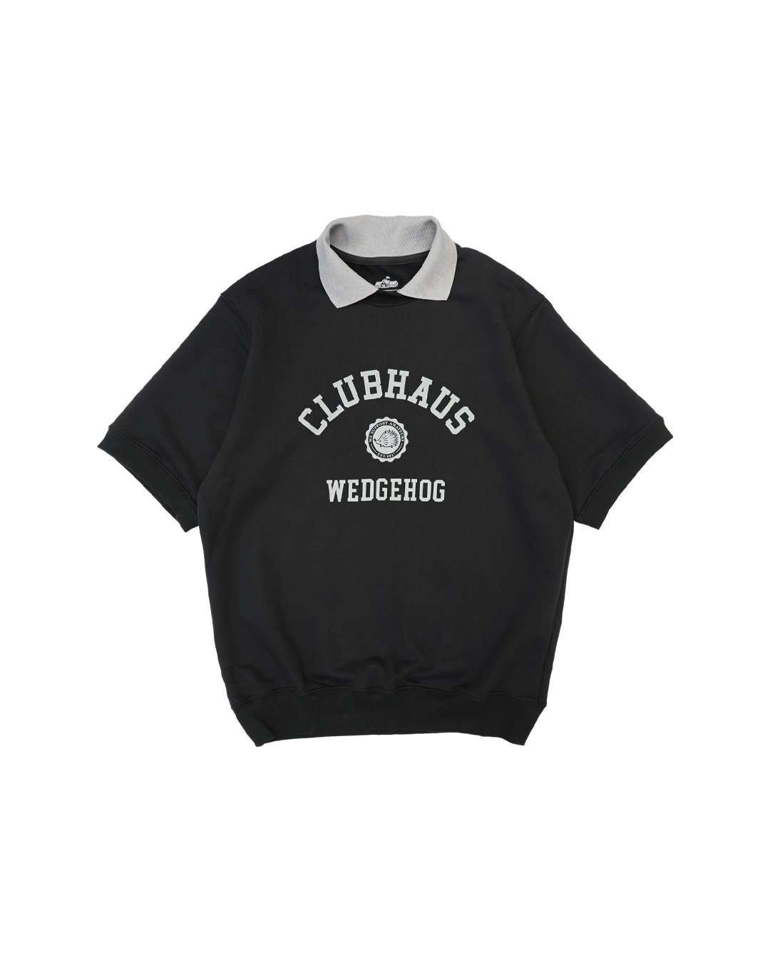 Wedgehog Collage S/S Sweat Shirt- Black | CLUBH