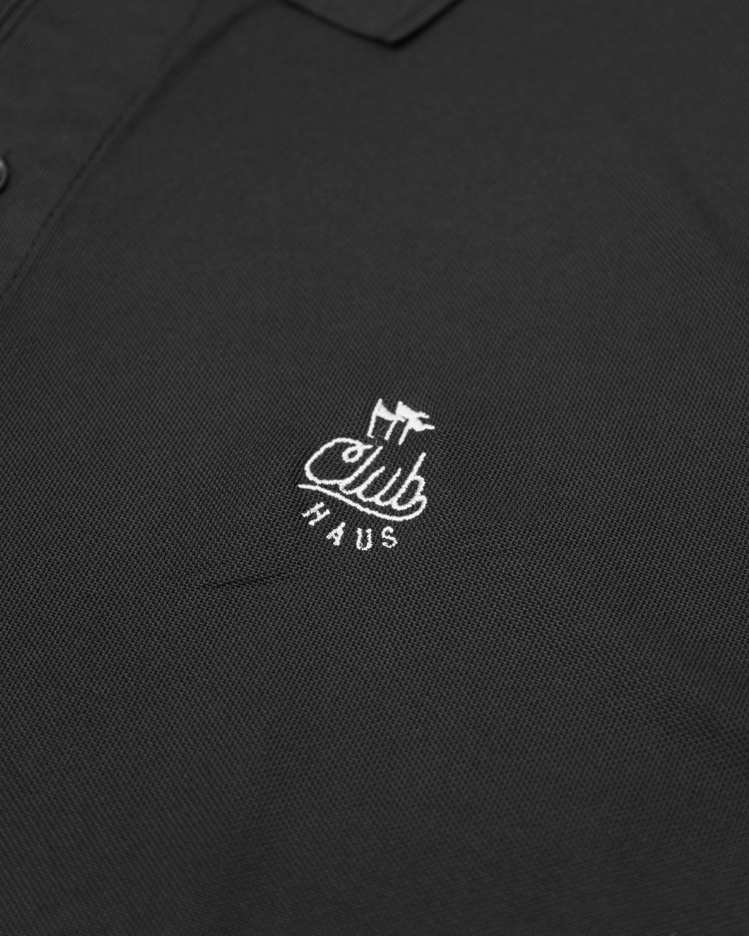 CLUBHAUS “8th Anniversary” S/S Polo - Black | C