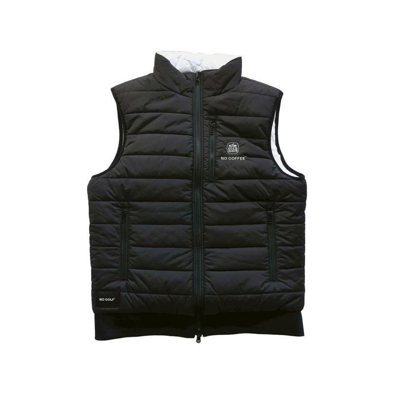 NO GOLF PADDED REVERSIBLE VEST - Black/White |