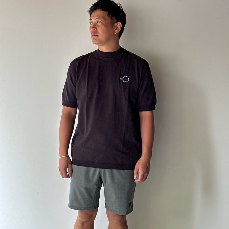 Wedgehog Mock Knit - Charcoal | CLUBHAUS | クラブハウス