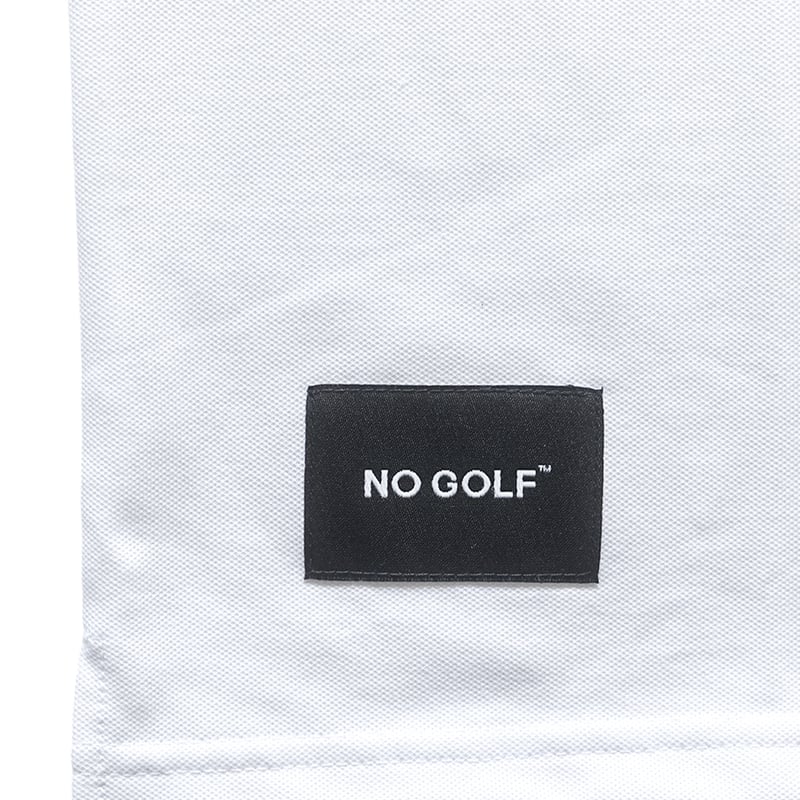 NO GOLF HENRY NECK POLO SHIRT SS COOLMAX - Whit