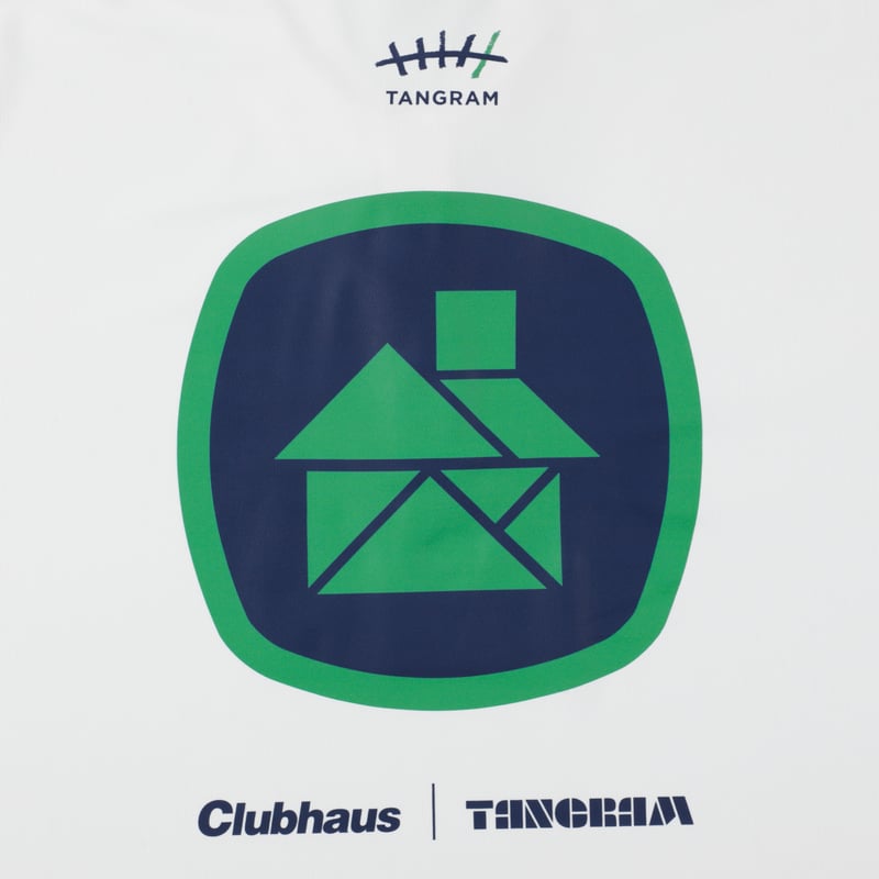 ○CLUBHAUS×TANGRAM 5th Anniv. Polo - White | CLU