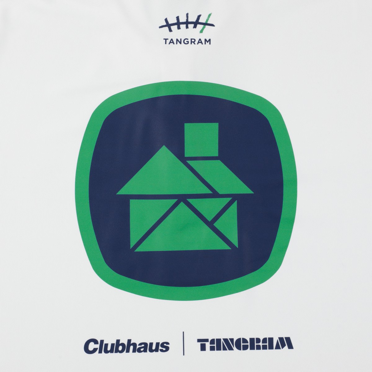 ○CLUBHAUS×TANGRAM 5th Anniv. Polo - White | CLU