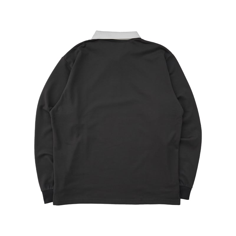 CLUBHAUS Standard L/S Cleric Polo - Gray/White