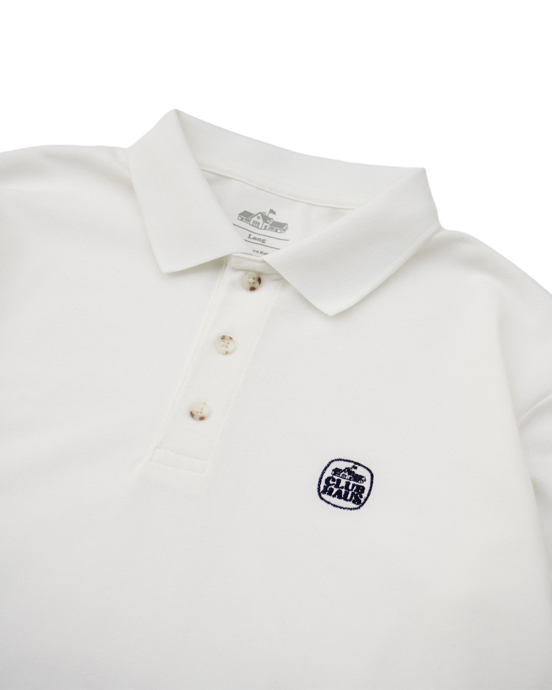 CLUBHAUS Standard L/S Polo '26 - White | CLUBHA