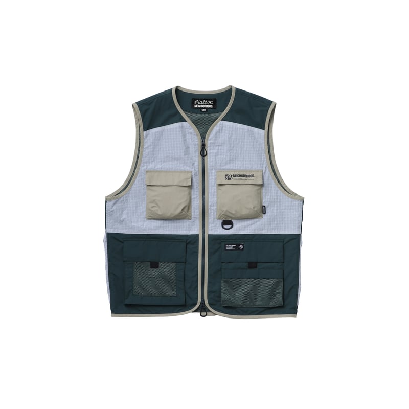 NEIGHBORHOOD X MALBON GOLF TACTICAL VEST - Gree