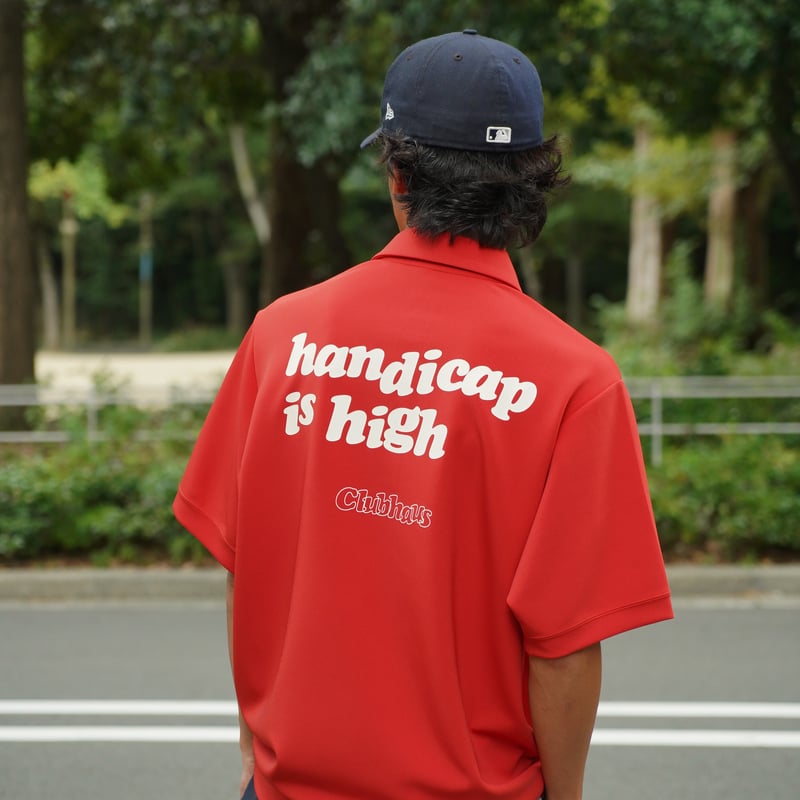 CLUBHAUS Active Polo “handicap is high”- Red |  