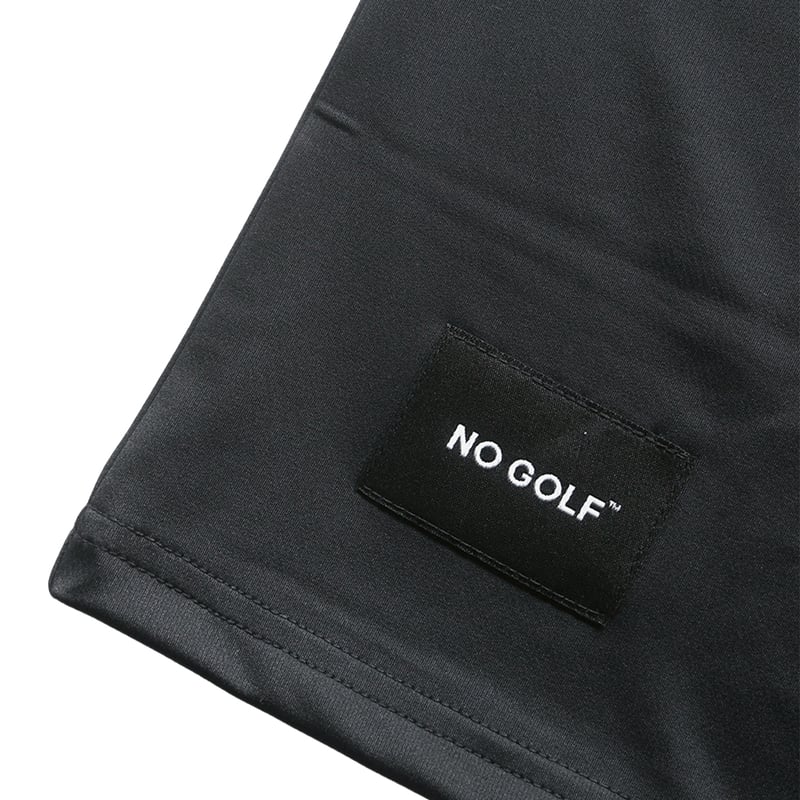 NO GOLF MOCK NECK SS COOLPASS - Black | CLUBHAU