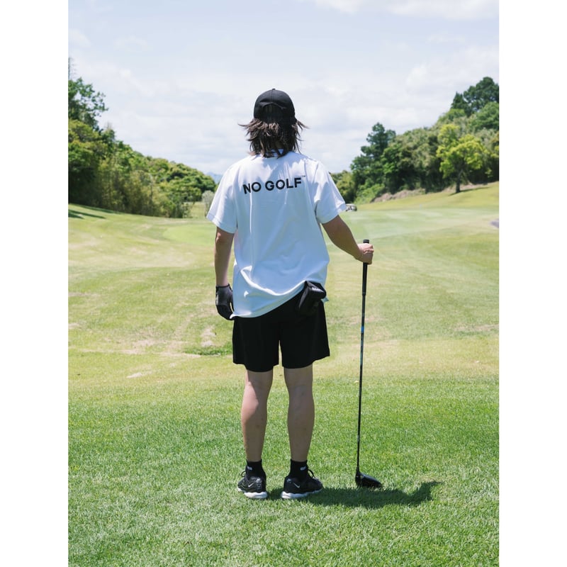 ゴルフ 【ホワイト M】NO GOLF HENRY NECK POLO SHIRT