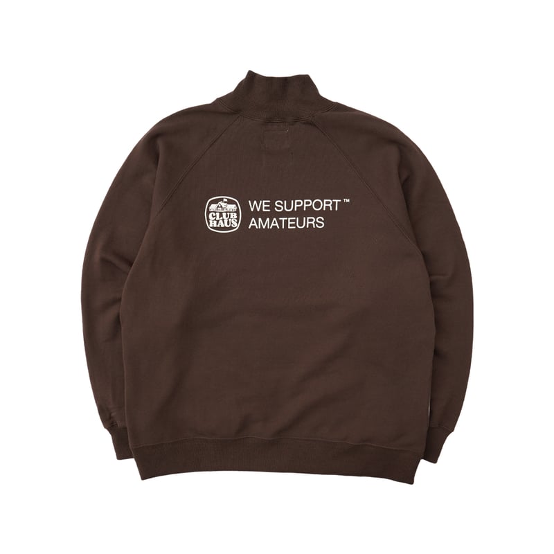 CLUBHAUS “WSA” Highneck SweatShirt - Brown | CL