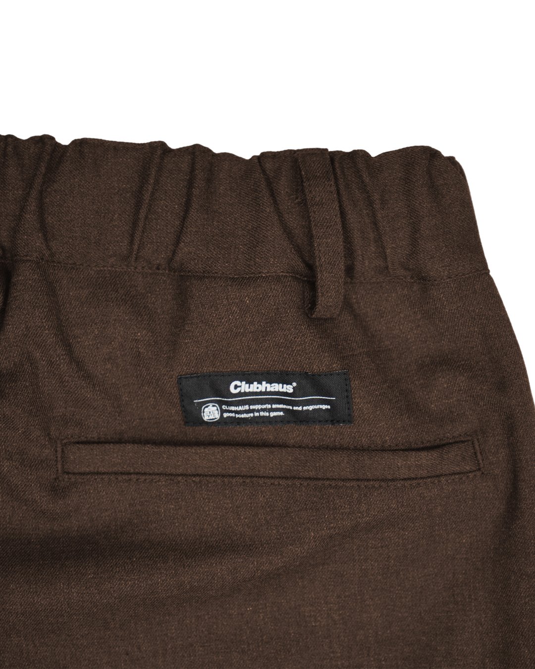 CLUBHAUS Center Press Easy Pants - Brown | CLUB